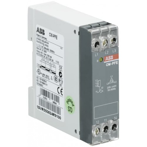 ABB CM-PFE (F.K.R. 1A/K Kontak,  L1,2,3= 3 X 208-440V AC)