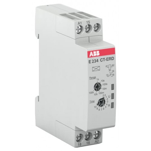 ABB CT-ERD.12 (7 Zaman Aralığı, 0.05 s-100 saat, 1A/K Kontak, 24-48V DC , 24-240V AC)