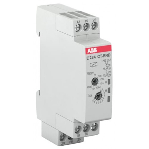 ABB CT-ERD.22 (7 Zaman Aralığı, 0.05 s-100 saat, 2A/K Kontak, 24-48V DC , 24-240V AC)