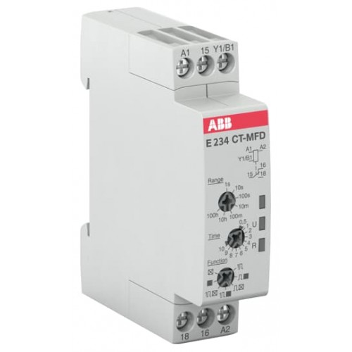 ABB CT-MFD.12 (7 Fonksiyonlu, 0.05 s-100 saat, 1A/K Kontak,   24-48V DC , 24-240V AC)