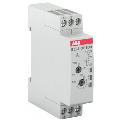 ABB CT-SDD.22 (4 Zaman Aralığı, 0.05 s-10 dakika, 2NA Kontak, 24-48V DC , 24-240V AC )