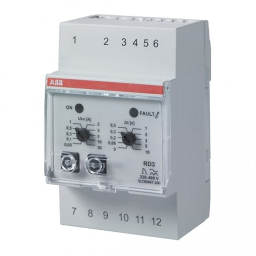 ABB RD3 (Kaçak Akım Rölesi (230V-400V)> (0-10sn.)> (30mA-30A))