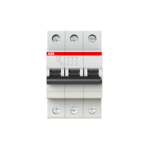 ABB SH203-C10 (3X10A - 6kA - C Tipi Anahtarlı Otomatik Sigorta)