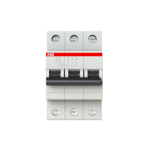 ABB SH203-B10 (3X10A - 6kA - B Tipi Anahtarlı Otomatik Sigorta)