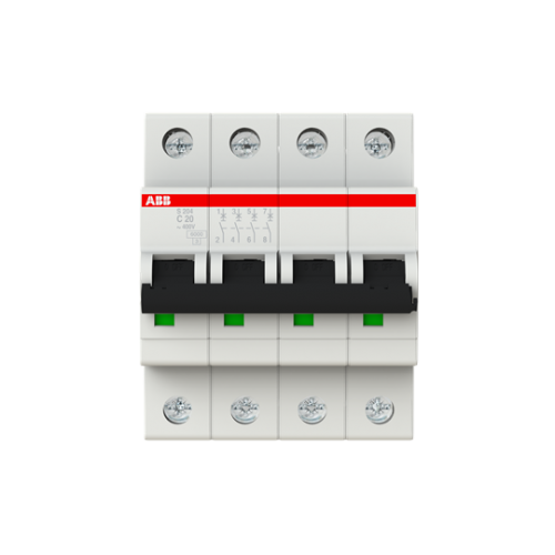 ABB S204-C20 (4X20A - 6kA - C Tipi Anahtarlı Otomatik Sigorta)