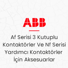 Af Serisi 3 Kutuplu Kontaktörler Ve Nf Serisi Yardımcı Kontaktörler İçin Aksesuarlar