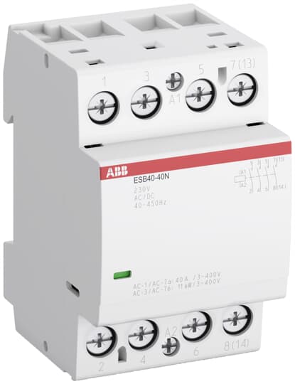 ABB ESB40-40N (Tesisat Kontaktörü 230AC/DC,40A(AC1),4N/A)