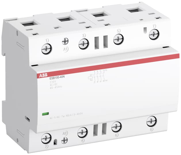 ABB ESB100-40N (Tesisat Kontaktörü 230AC/DC,100A(AC1),4N/A)
