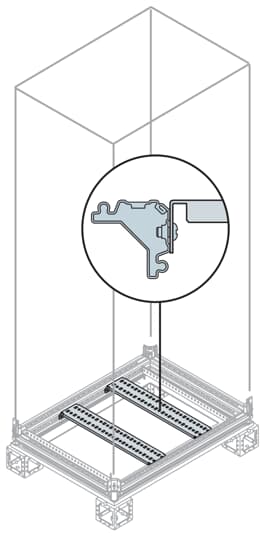 ABB Orta kirişler (2‘li set), 800 (IS2 - Dikili Tip Modüler Pano İçin (IP65))