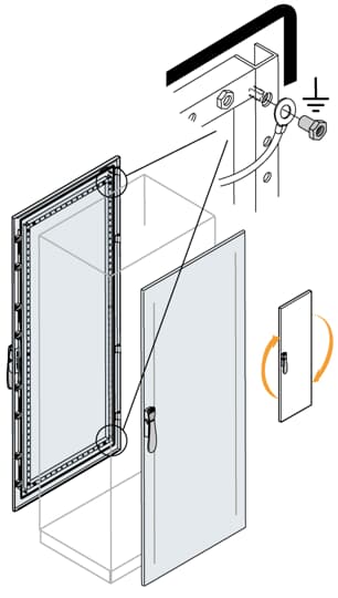 ABB Düz Ön Kapı, 2200X300 (IS2 - Dikili Tip Modüler Pano İçin (IP65))