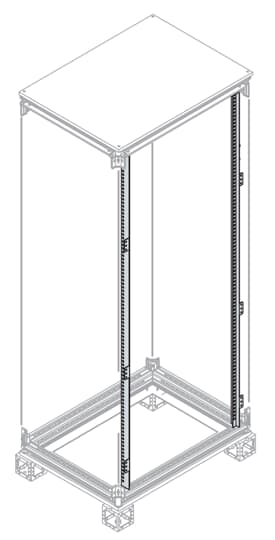 ABB DIN rayı fonksiyonel çerçeve (2‘li set), 2200 (IS2 - Dikili Tip Modüler Pano İçin (IP65))