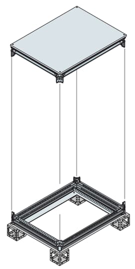 ABB Taban ve Tavan Modülü, 800X1000 (IS2 - Dikili Tip Modüler Pano İçin (IP65))