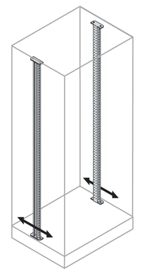 ABB Dikey derinlik profilleri (2‘li set) (IS2 - Dikili Tip Modüler Pano İçin (IP65))-1