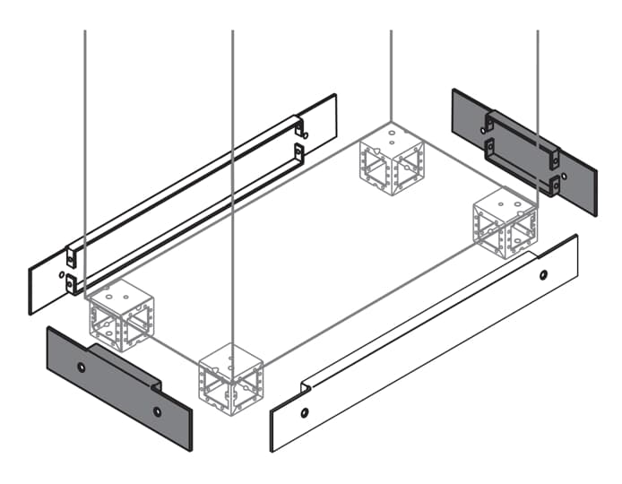 ABB Baza Kapakları (2'li set) (IS2 - Dikili Tip Modüler Pano İçin (IP65))-4