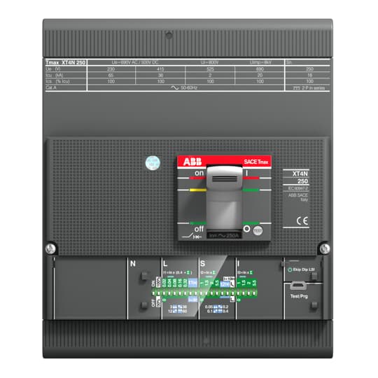 ABB XT4S 250, Ekip LS/I, In=250A, 4p (4X250A 50kA Elektronik Korumalı Termik Manyetik Şalter )