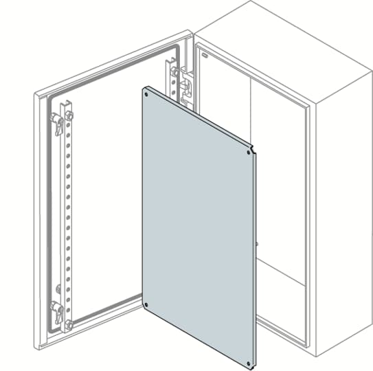 ABB Galvanizli montaj plakası, 600X400 (SR-Duvar Tipi Monoblok Pano İçin (IP65))