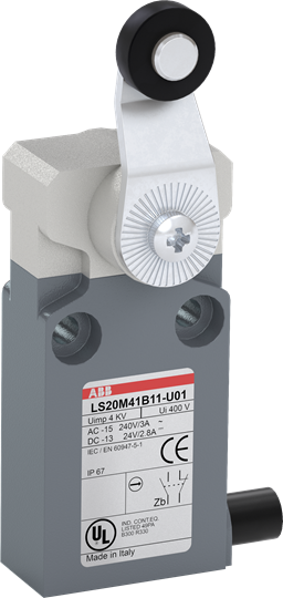 ABB LS20M41B11-P01 (Açısal hareketli kafa, termoplastik makaralı pim)
