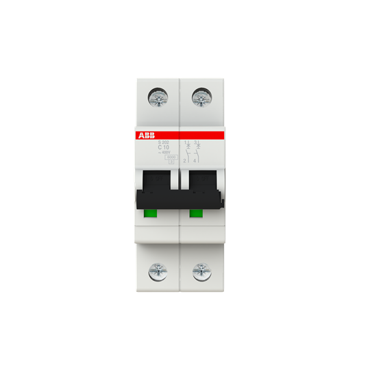 ABB S202-C10 (2X10A - 6kA - C Tipi Anahtarlı Otomatik Sigorta)
