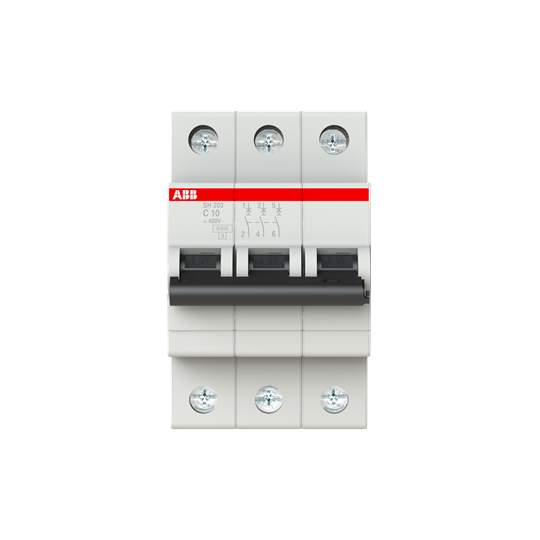 ABB SH203-C10 (3X10A - 6kA - C Tipi Anahtarlı Otomatik Sigorta)