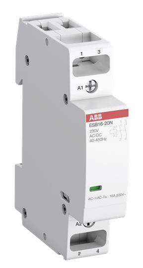 ABB ESB16-20N (Tesisat Kontaktörü 230AC/DC,16A(AC1),2N/A)