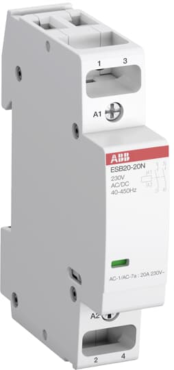 ABB ESB20-20N (Tesisat Kontaktörü 230AC/DC,20A(AC1),2N/A)