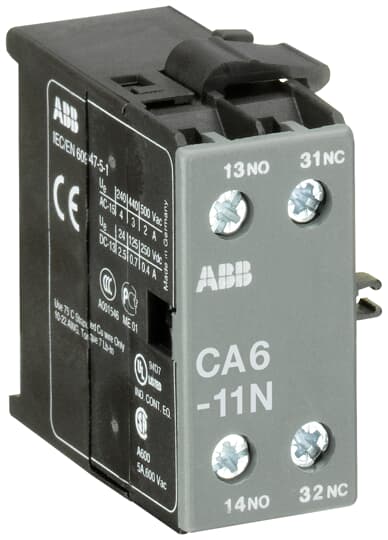 ABB CA 6 - 11 N (B6/B7/01 için1N/A+1N/K Yardımcı Kontak)