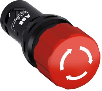 Kırmızı E-Stop Bükümφ30mm # CE3T-10R-11