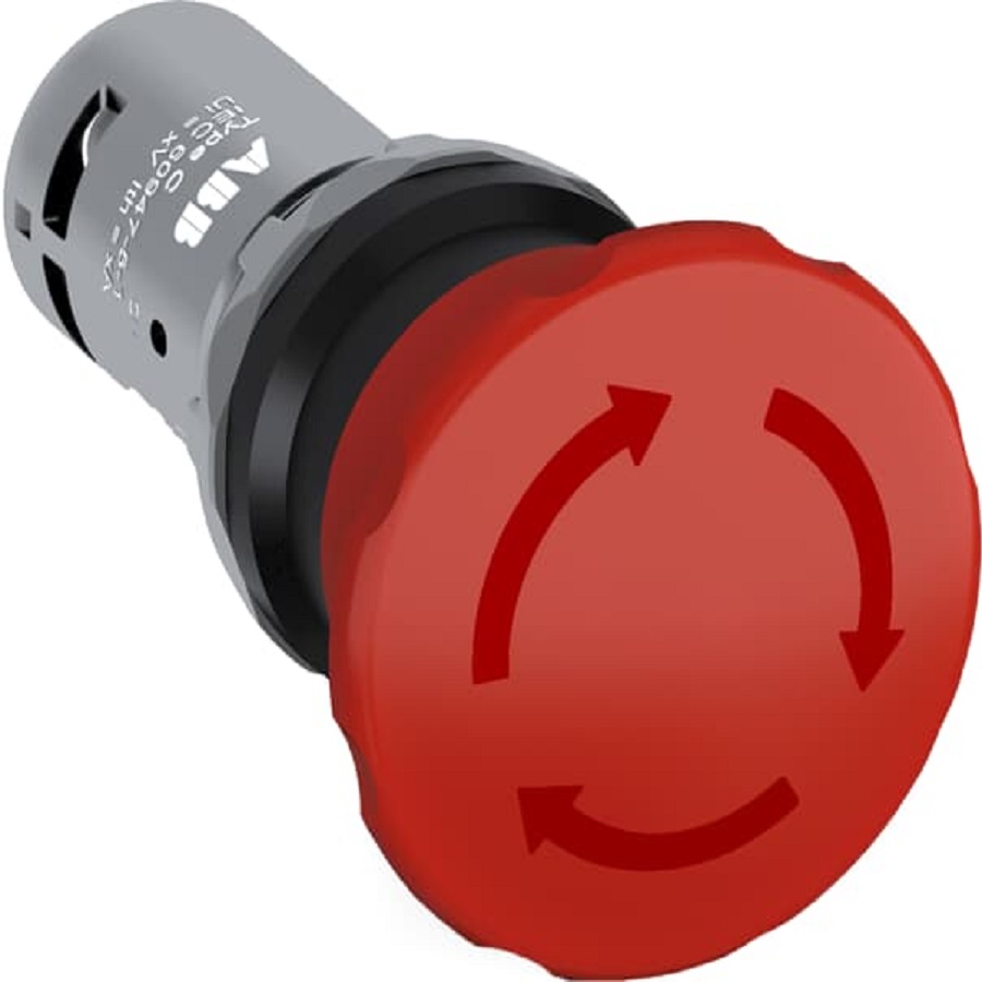 Kırmızı E-Stop Bükümφ40mm # CE4T-10R-02